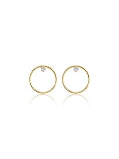 14K Gold Diamond/Gemstone Circle Earrings Stunning Earrings, Circle Earrings, Girls Best Friend, Diamond Gemstone, Yellow White, Natural Diamonds, Gold Diamond, Birthstone, 10 Days