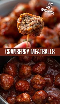 cranberry meatballs are an easy appetizer to serve on the grill