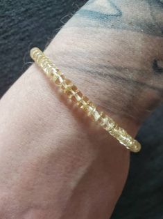 "Men's beaded gemstone bracelet with 6mm citrine. Has a handmade sterling silver \"S\" clasp. Measures 8 1/2 inches long. Free shipping US." Citrine Beads, Peridot Ring, Lovely Ring, Photo Bracelet, Handmade Sterling Silver, Gemstone Bracelet, Beautiful Bracelet, Beaded Bracelet, Cuff Bracelet