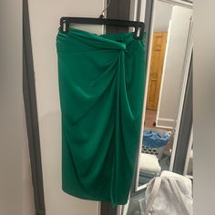 Such A Cute Skirt, From A Small Boutique In Florida. A Size Small, Never Worn And In Great Condition Elegant Green Mini Skort, Green Asymmetrical Party Skirt, Green Long Wrap Skirt For Party, Green Asymmetrical Skirt For Party, Elegant Green Lined Mini Skirt, Green Midi Skirt For Party, Green Pleated Party Skort, Green Lined Skirt For Party, Green Asymmetrical Pleated Skirt