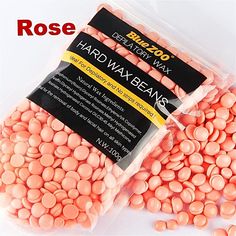 Rose wax beans - Our Painless Hard Wax beans specially made using natural ingredients in ten different flavors can used for its soothing action on dry and sensitive skin. It can also help to calm irritated skin and reduce redness, while nourish, smoothen and tighten your skin. Wax Beads Hair Removal, Wax Beans Hair Removal, Makeup Jobs, Hair Removal Diy, Beads Hair