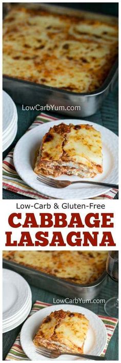 low carb and gluten - free cabbage lasagna is an easy dinner recipe