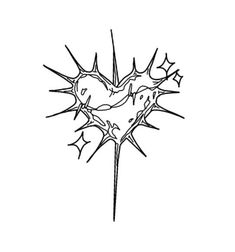 Tattoo Ideas For Fillers, Different Back Tattoos, Edgy Heart Tattoo, Grunge Heart Tattoo, Y2k Tattoo Ideas Men, Grunge Tatoos, Sigilism Tattoo Design, Small Gothic Tattoos, Unique Heart Tattoos