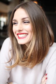 To grow into? Maybe some ombre in the front? hmmm... 18 Medium Haircuts to Try in 2015 via Brit + Co. Very Long Bob, Olivia Palermo Hair, Long Bobs, Lob Hairstyle, Haircut Styles, Long Bob Hairstyles, Bob Hair, Mid Length Hair