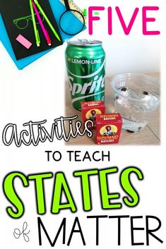 States of Matter Science Experiments - Teaching Muse Matter Science Experiments, Teaching Matter, Matter Experiments, Matter Lessons, Physical Science Activities, Matter Unit, Scientific Process, Earth Science Activities, Second Grade Science