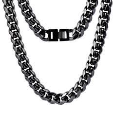 Our Miami Cuban Chain is a classic, timeless piece that always comes in handy. A must-have for jewelry lovers. SPECIFICATIONS: Durable Fold Over Clasp 5x Double Electronic 18K Black Gold PVD Plating Lead, Nickel and Cadmium free. Width: 10mm Handcrafted—Made entirely by hand with all the love and art of the best-skilled artisans to withstand the test of time against fading and tarnishing Hip Hop Bling, Cuban Link Necklace, Miami Cuban Link Chain, Miami Cuban Link, Miami Cuban, Hip Hop Outfits, Black Plates, Cuban Link Chain, Cuban Chain