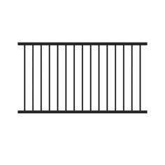 a black metal railing on a white background