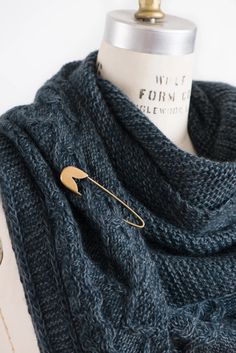 brass shawl pin – Quince & Co. Fog Linen, Shawl Pin, Winter Shawl, Shawl Pins, Winter Months, Quince, Accent Pieces, The Winter, Knit Crochet