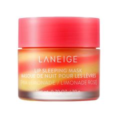 Lip Sleeping Mask Pink Lemonade Swirl - LANEIGE | Sephora Laneige Lip, Laneige Lip Sleeping Mask, Berry Fruit, Lip Sleeping Mask, Sleeping Mask, Lip Mask, Soft Lips