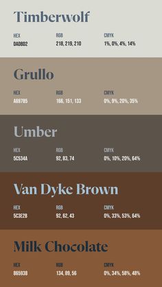 Colors:
DADBD2 ° A69785 ° 5C534A ° 5C3E2B ° 865938 Seeds Color Palette, Calm Color Palette, Seeds Color, Vintage Colour Palette, Color Plan, Brown Color Palette