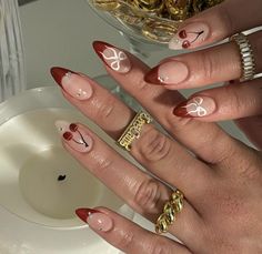 Cherry Almond Nails, Almond Nails Short, Cherry Almond, Summery Nails, Short Acrylic Nails Designs, Dream Nails, Cute Nail Designs, Nails Short, Short Acrylic Nails