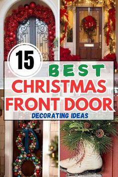 the best christmas front door decorating ideas