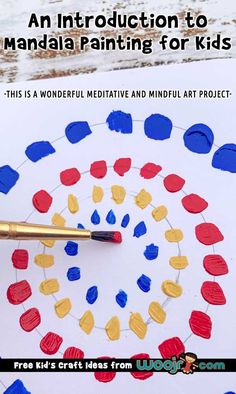 an art project for kids to do with colored paper and paint on the paper plate