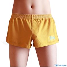 Orcajump - Breathable Arlo Shorts: Casual and Comfortable Pocketed Short Pants, Loose Fit, Straight-Legged, Minimalistic Home and Lounge Shorts, Underwear Yellow Stretch Short Leg Bottoms, Yellow Yoga Bottoms With Built-in Shorts, Yellow Stretch Yoga Shorts, Casual Yellow Yoga Bottoms, Yellow Stretch Bottoms For Yoga, Yellow Stretch Yoga Bottoms, Minimalistic Home, Pants Loose, Shorts Casual