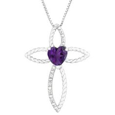 Diamond February Birthstone Amethyst Heart Cross Pendant In Sterling Silver Gemologica.com offers a unique, simple selection of handmade fashion, fine statement jewelry for men, woman, kids. Earrings, bracelets, necklaces, pendants, rings, gemstones, diamonds, birthstones in Silver, yellow, rose, white, black gold, titanium, silver metal. Shop @Gemologica jewellery for cool cute design ideas #gemologica Use *coupon* PIN for 10% off at www.gemologica.com now! Gemologica Customer Reviews Pinterest Rings With Gemstones, Mystic Fire Topaz, Topaz Birthstone, Diamond Birthstone