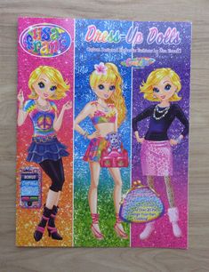 three barbie dolls are shown on the cover of this book, which is also in color