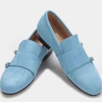 LeatherWear2016 on Storenvy Luxury Blue Monk Strap Shoes With Brogue Detailing, Luxury Blue Monk Strap Shoes With Leather Sole, Classic Blue Luxury Monk Strap Shoes, Luxury Blue Moc Toe Dress Shoes, Luxury Blue Leather Shoes For Business, Classic Luxury Blue Monk Strap Shoes, Luxury Classic Blue Monk Strap Shoes, Luxury Blue Leather Shoes, Luxury Blue Dress Shoes