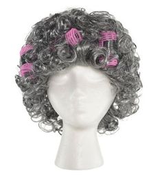 Dress up your little one with our fun Kids' Grandma Costume Set. This grandma costume kit comes with a white cat eye style glasses (no lenses to worry about - not for vision assistance), faux pearl necklace, grey curly granny wig and pink hair rollers. Perfect for Halloween, theme parties, historical women, school plays and projects, 100th Day celebrations that teach about the importance of the number 100 and respect for our beloved elderly, cosplay and more. One size fits most children. Clothin Granny Wig, Grandma Costume, 100 Day Celebration, Historical Women, Hair Rollers, Faux Pearl Necklace, Pink Hair, Costume Accessories, Cool Kids