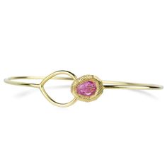 Page Sargisson Pink Sapphire Interlocking Cuff Bracelet | Quadrum Gall - Quadrum Gallery Letterpress Calendar, Passion Work, Interlocking Ring, Dove Tail Joints, Antique Diamond, Pink Bracelet, Work For You, Pink Sapphire, Ring Bracelet