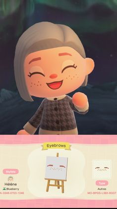 an animal crossing character with eyes closed