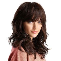 Category:Synthetic Wig; Gender:Women's; Wig Type:Natural Wigs; Occasion:Daily Wear,Party / Evening,Vacation,Party,Birthday; Age Group:Adults; Color Shade:Dark Brown,Mixed Color,Ombre,Brown,Auburn,Blonde,Black; Hair Material:Synthetic Hair; Cap Construction:Machine Made; Texture:Curly; Length:Short; Features:Soft,Cosplay,Easy to Carry,Fashion,Comfortable; Heat Resistant:Yes; Listing Date:08/21/2023; Cap Circumference:; Front to Back:; Nape of Neck:; Side to Side Across Forehead:; Side to Side Over Top:; Temple to Temple Across Back:; Hairstyle:With Bangs; Can Be Permed:No; Theme:Party Shoulder Length Brown Hair, Short Black Hair Wig, Brown Hair Wigs, Synthetic Curly Hair, Black Hair Wigs, Middle Part Hairstyles, Natural Looking Wigs, Short Human Hair Wigs, Hair Wigs For Women