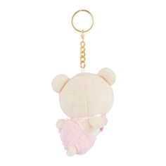 Rilakkuma San-X Original SeriesColor: Pastel PinkCharacter: KorilakkumaMinna De Usausababy Series4 Inch Long Keychain PlushPink Bib (Non-Removable)Embroidered Bunny Head Silhouette (On the bottom) As Korilakkuma learns to crawl along in this Minna de Usausababy Series, the adorable Korilakkuma San-X Original keychain plush is wearing a PASTEL PINK Baby Outfit and a PASTEL PINK Bib with printed strawberries! With an Oh-SO-SOFT and cuddly feel when you squeeze it, this Korilakkuma San-X Original K Long Keychain, Rilakkuma Plushie, Baby Pink Clothes, Keychain Plush, Embroidered Bunny, Teal Fashion, Pink Keychain, Head Silhouette, Self Defense Keychain