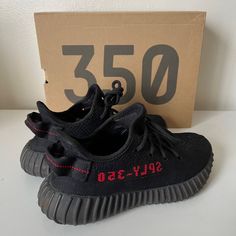 Selling These Gently Worn Yeezy Boost 350s In Black/Red! The Black/Red Combo Is Very Hard To Come By, Especially In Women’s Sizing! They Are Men’s Size 5 Which Is Equivalent To Women’s Size 6. They Are In Good Condition! No Sagging And Shoe Still Has Its Shape. I Am Original Owner, Bought At The San Francisco Westfield Store Location From Winning The Lottery On The Adidas Confirmed App In 2017. Haven’t Been Worn Since 2019. Yeezy Shoes Women, The Lottery, Yeezy Boost 350 V2, Winning The Lottery, Yeezy Shoes, 350 V2, Yeezy Boost 350, Yeezy Boost, Black Red