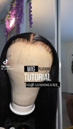 Beginner Wig Install, Wig Making For Beginners, Wig Plucking, Wig Install Essentials, Wig Install Tutorials For Beginners, Things You Need To Install A Wig, Lace Wig Install Tutorial, How To Prep A Lace Front Wig, How To Do Wig Installation