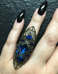 Royal jeweled ring Blue Brass Ring Jewelry, Jeweled Metal Rings As Gift, Jeweled Metal Rings For Gifts, Jeweled Metal Rings Perfect As Gifts, Blue Jeweled Rings For Gift, Blue Jeweled Rings For Gifts, Blue Open Ring Metal Jewelry, Blue Metal Open Ring Jewelry, Jewels Rings