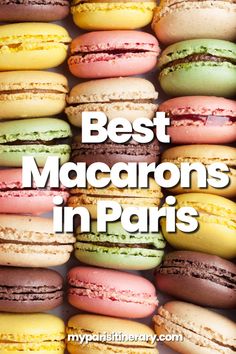 macaroons in paris with the words best macaroons in paris