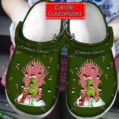 Get your product: Personalized Christmas Is Coming Grinch Crocs Classic Clogs Shoes
1. PRODUCT INFORMATION:

Incredibly light and fun to wear.
Water-friendly and buoyant; weighs only ounces.
Ventilation ports add breathability and help shed water and debris.
Easy to clean and quick to dry.
Upper: Croslite.
Lining: Croslite.
Sole: Croslite.
2. SIZE CHART:
3. RETURN:
We will gladly issue you a replacement item or issue a refund back to your original form of payment for any of the following reasons Green Crocs, Crocs Outfit, Crocband Clog, Crocs Crocband, Clogs Style, Crocs Classic Clogs, Wooden Shoes, Christmas Is Coming, Crocs Shoes