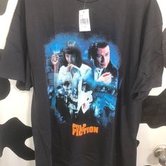 Brand New Men’s Size Xlarge Pulp Fiction T-Shirt. Still Has Tag. Lightweight And Comfortable. Samuel Jackson Pulp Fiction, Pulp Fiction Title, Pulp Fiction Tshirt, Pulp Fiction T Shirt, Black Relaxed Fit T-shirt Pop Culture, Pulp Fiction Ezekiel 25:17, New Man, Pulp Fiction, Blue Man