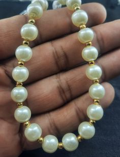 Stone Name = White Pearl Size = 8 mm Approx Type = Pearl Shape = Round My Main Business Motive is I Want To Give My Customer Best Service & Quality Gemstone With Best Price I Do Not Want to Earn More Money, I Just Want Happy And Satisfied Customers. (Sizes And Measurement Are Approximations....) https://www.etsy.com/shop/ZeenatJewelryCrafts? Customer Satisfaction Is Our Main Priority.... Thank You For Shopping  Note -------------- There Might Be Slight Change In The Color Due To Lighting So Cont Spiritual Pearl White Round Beads Jewelry, Spiritual Pearl Bracelet With 8mm Beads, Spiritual 8mm Pearl Beads Bracelet, Pearl White Round Beaded Pearl Bracelets, Gold Pearl Bracelet With Round Beads, Spiritual Pearl Beaded Necklaces With Round Beads, Spiritual Pearl Beaded Necklace With Round Beads, Spiritual Beaded Pearl Necklace With Round Beads, Spiritual Beaded Pearl Necklace