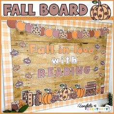 fall in love with reading bulletin board