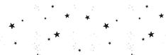 black and white photograph of stars falling from the sky