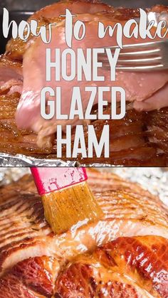 how to make honey glazed ham on the grill and in the slow cooker