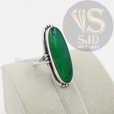 Luxury Oval Green Onyx Jewelry, Green Purse, Onyx Jewelry, Statement Ring Silver, Oval Ring, Jewelry Style, Oval Rings, India Post, Onyx Ring