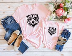 "Family Bear Shirts, Family Bear Sunglasses, Papa Bear Mama Bear, Nana Bear, Baby Bear Sister Brother Bear Shirts, Family Bear Matching Shirt \"CUSTOMIZATION\" If you are looking for a specific shirt style, design or color not offered in my store, please let me know. \"RETURNS / EXCHANGES\" Unfortunately, due to the customization of the shirts we are unable to accept returns or exchanges on merchandise. In case of dispute, the buyer pays the return shipping fee. Please contact me with any proble Shirt Customization, Sister Bear, Brother Bear, Girls Trip Shirts, Papa Bear, Bear Shirt, Cropped Shirt, Sister Brother, Mama Bear