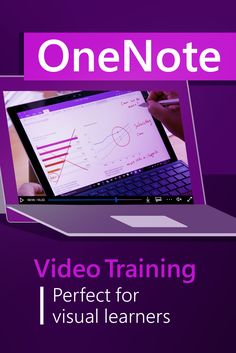 a laptop with the words video training perfect for visual learners