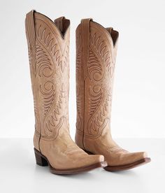 Circle G By Corral Embroidered Western Leather Boot - Brown US 6-1/2, Women's Sand Distressed leather cowboy boot Lightly cushioned footbed 14 1/2 shaft snip toe 14 1/2 calf circumference 2 heel. Due to the nature of leather/suede, small variances of color in the skin may occur, this is in no way considered a defect. These are inherent characteristics of leather/suede and will enhance the individual look of your garment.. Genuine leather. Boot Care: Wiping down the leather uppers after each wear Cowboy Stuff, Safari Chic, Western Wear Outfits, Western Style Outfits, Twinkle Toes, Leather Western Boots, Amelia Island, Leather Cowboy Boots, Wedding Dress Accessories