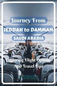 an airplane with the words journey from pedah to dammam saudarabia