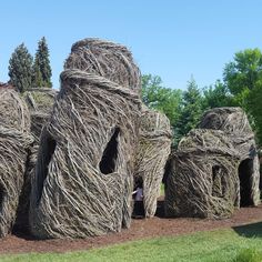 some kind of structure made out of sticks