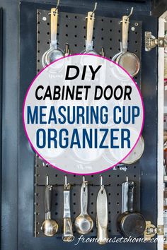 DIY Cabinet Measuring Cup Organizer Measuring Cups Organization