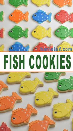 colorful fish cookies with the title overlay