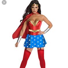 a woman dressed in a wonder costume