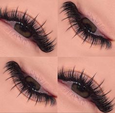 Wispy Spike Lash Extensions Map, Wispy Lash Mapping With Spikes, Goth Lash Extensions, Cat Eye Lash Extensions With Spikes, Goth Eyelash Extensions, Eyebrows, Eyelashes, Lashes, Makeup