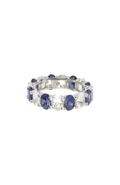 A sterling silver ring is the perfect everyday accessory that goes with many different looks. 0.24"L setting Sterling silver/sapphire or pink sapphire/cubic zirconia Imported Sapphire Band Ring, Sapphire Band, Everyday Accessories, Pink Sapphire, Oval Cut, Band Ring, Sterling Silver Ring, Band Rings, Nordstrom Rack