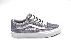 Great Shopping VANS OLD SKOOL SHINY PARTY SILVER/TRUE WHITE VN0AA5KRF8E5 UNISEX, Womens Shoes Vans Shop, Vans Old Skool, Old Skool, Lace Up Shoes, Low Top, Athletic Shoes, Shoe Boots, Shoe Accessories, Lace Up