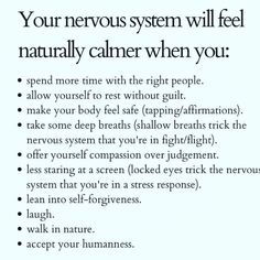 Calm Your Nervous System, Mental Health Facts, Emotional Awareness, Mental And Emotional Health, Self Care Activities, Health Facts, Healing Journey, Coping Skills, Self Improvement Tips