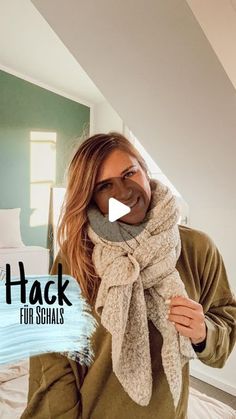 Winter Scarf Fashion, Diy Fashion Hacks, October 21, Scarf Hat, Fall Winter Outfits